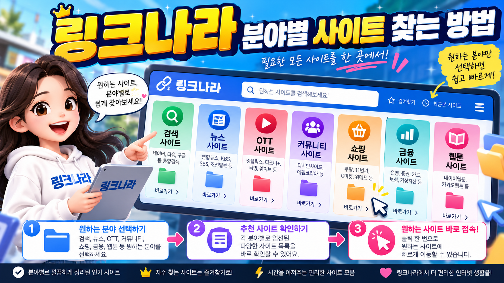 링크나라 목적별 분류 가이드